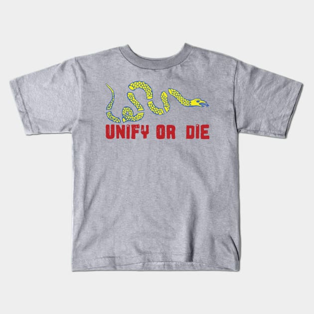 Unify or Die Kids T-Shirt by PelagiosCorner